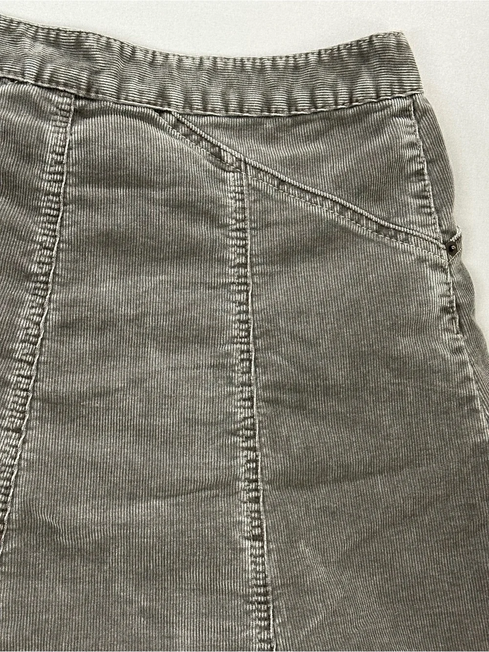 GAP Y2K (2004) Corduroy A-Line Skirt - Womens 6